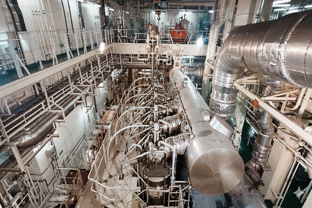 Ship's engine room